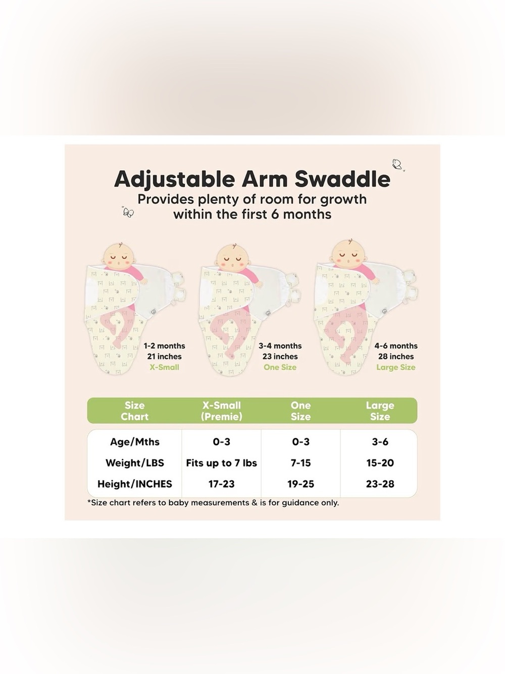 KeaBabies 3-Pack Organic Baby Swaddle Sleep Sacks 0-3 Months Bumble Bear - Picture 5 of 7